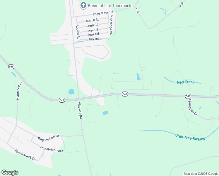 map of restaurants, bars, coffee shops, grocery stores, and more near 1050 State Highway 548 in Conway