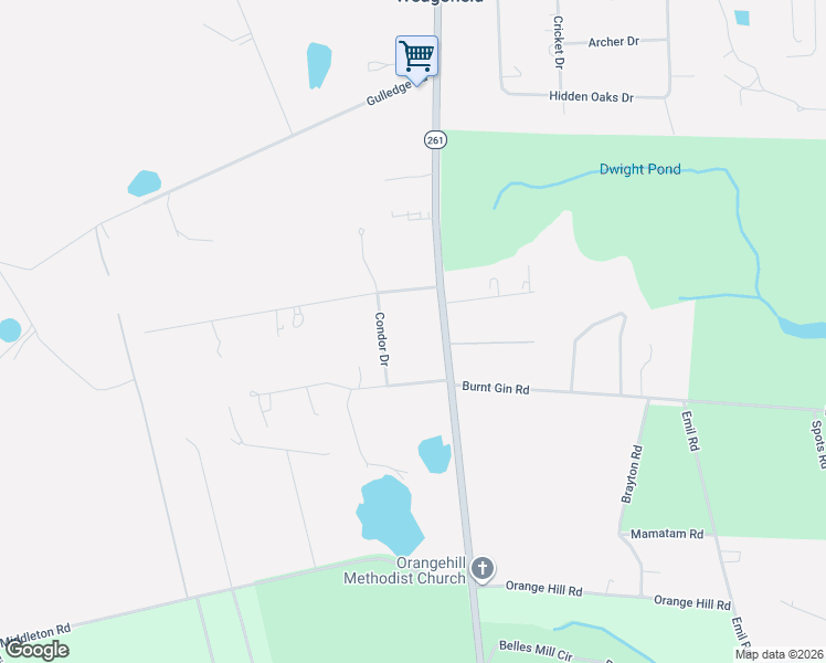 map of restaurants, bars, coffee shops, grocery stores, and more near 1735 Condor Drive in Wedgefield