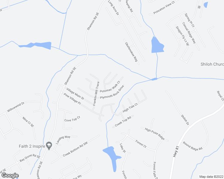 map of restaurants, bars, coffee shops, grocery stores, and more near 4143 Potomac Walk Court in Loganville