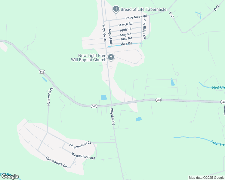 map of restaurants, bars, coffee shops, grocery stores, and more near 3500 Wayside Road in Conway