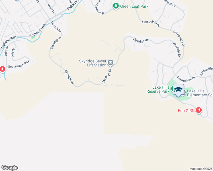 map of restaurants, bars, coffee shops, grocery stores, and more near 15775 Laurel Branch Court in Riverside