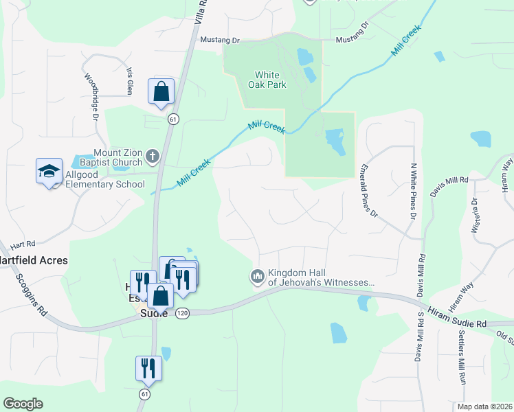 map of restaurants, bars, coffee shops, grocery stores, and more near 2 King Arnold Drive in Dallas