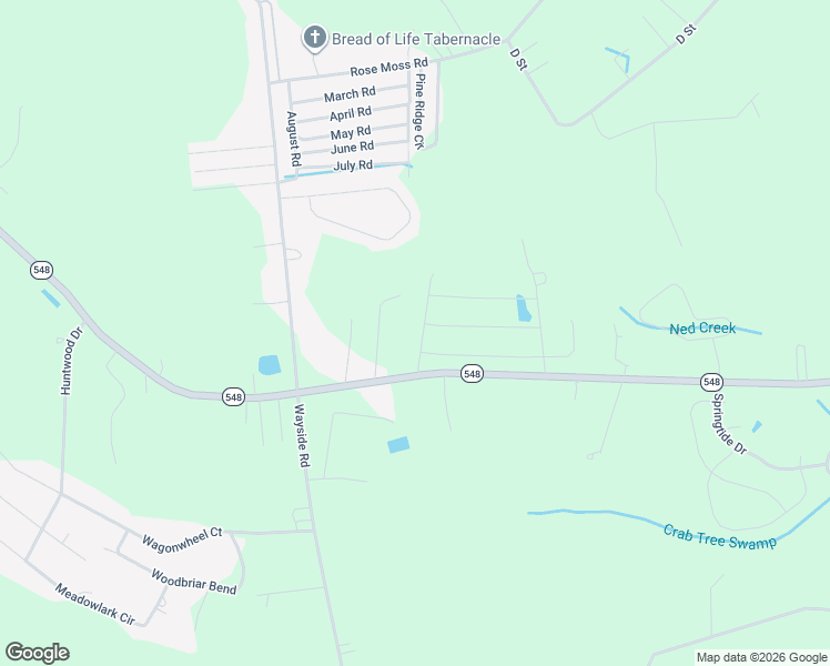 map of restaurants, bars, coffee shops, grocery stores, and more near 1050 State Highway 548 in Conway