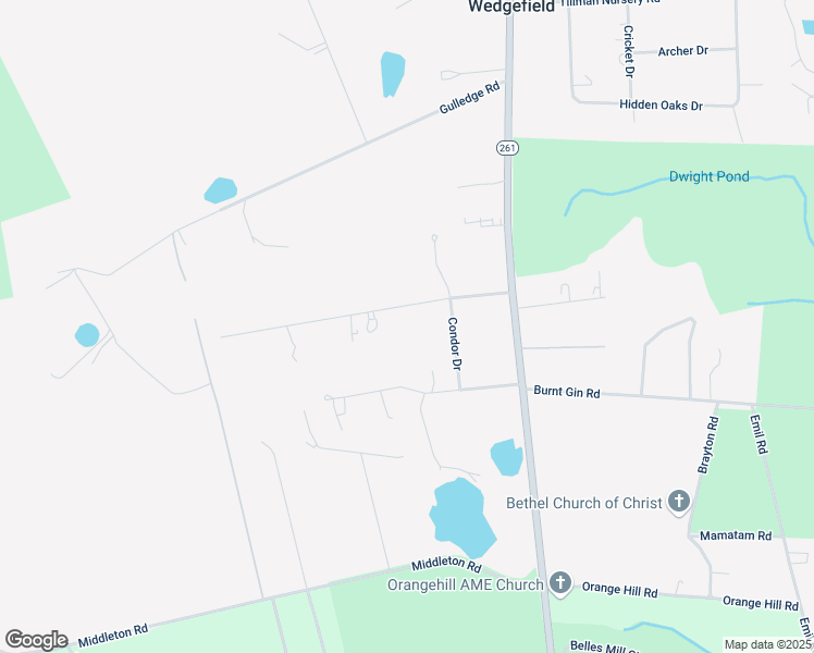 map of restaurants, bars, coffee shops, grocery stores, and more near 6350 Cougar Way in Wedgefield