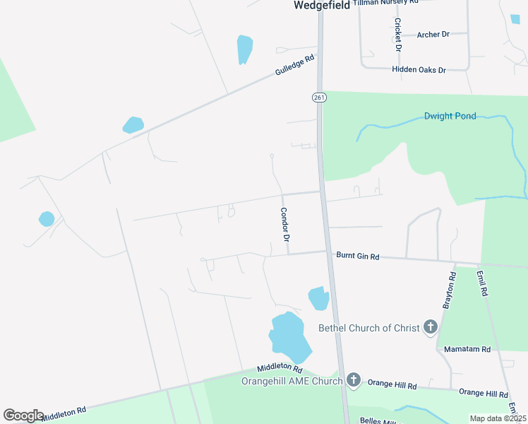 map of restaurants, bars, coffee shops, grocery stores, and more near 6350 Cougar Way in Wedgefield