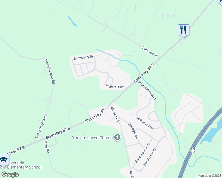 map of restaurants, bars, coffee shops, grocery stores, and more near 121 Pickerel Boulevard in Longs