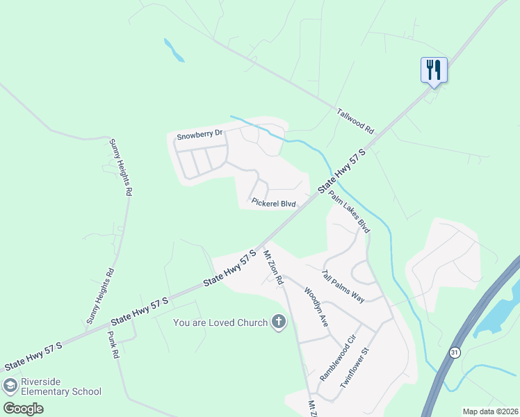 map of restaurants, bars, coffee shops, grocery stores, and more near 121 Pickerel Boulevard in Longs