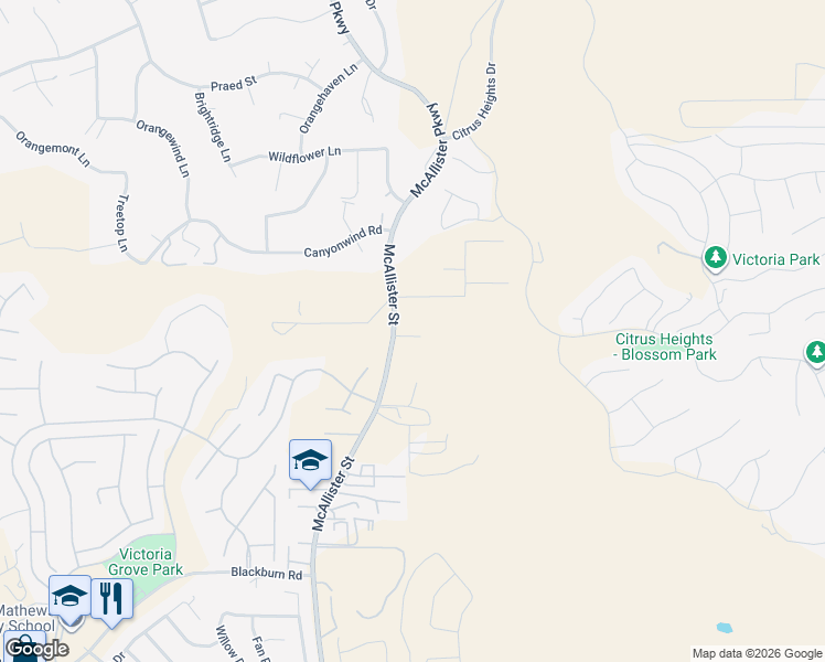 map of restaurants, bars, coffee shops, grocery stores, and more near 13020 Road Runner Ridge in Riverside
