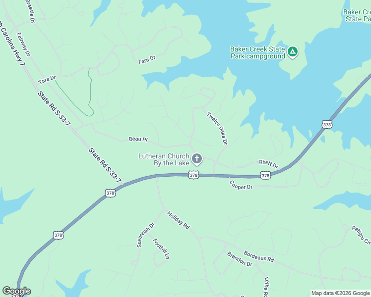 map of restaurants, bars, coffee shops, grocery stores, and more near 143-177 Rhett Drive in McCormick