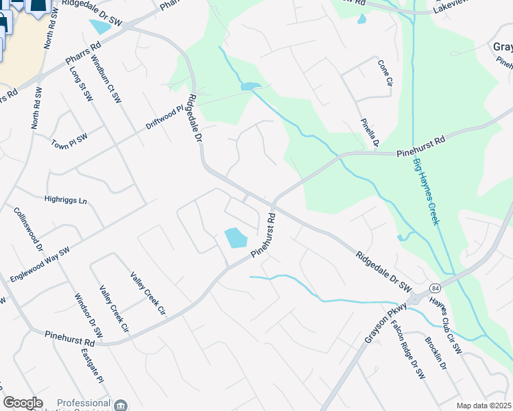 map of restaurants, bars, coffee shops, grocery stores, and more near 2947 Knob Creek Drive in Snellville