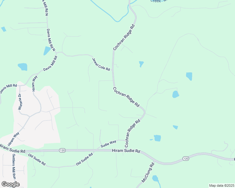 map of restaurants, bars, coffee shops, grocery stores, and more near 1566 Cochran Ridge Road in Hiram