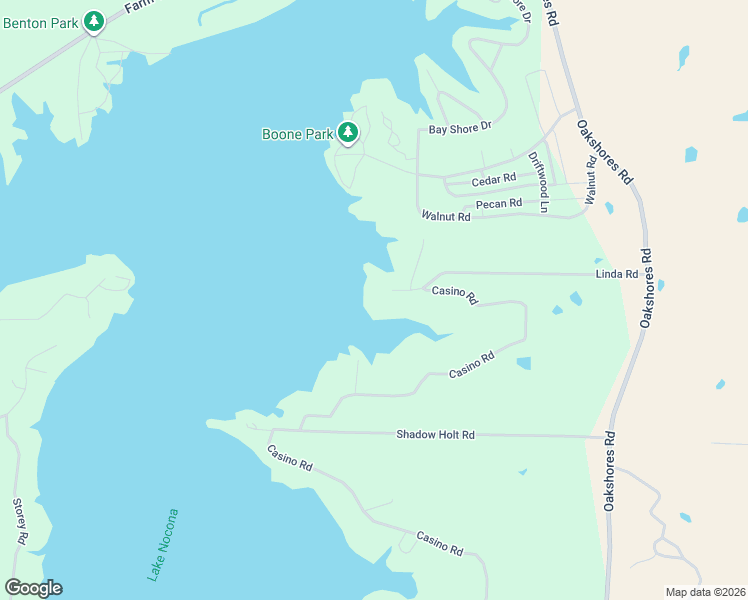 map of restaurants, bars, coffee shops, grocery stores, and more near 2377 Casino Road in Nocona