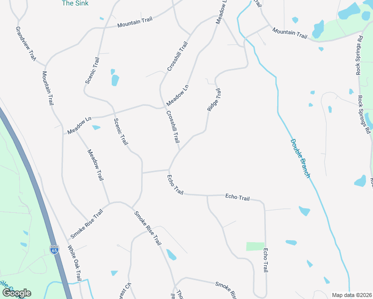 map of restaurants, bars, coffee shops, grocery stores, and more near 363 Ridge Trail in Warrior