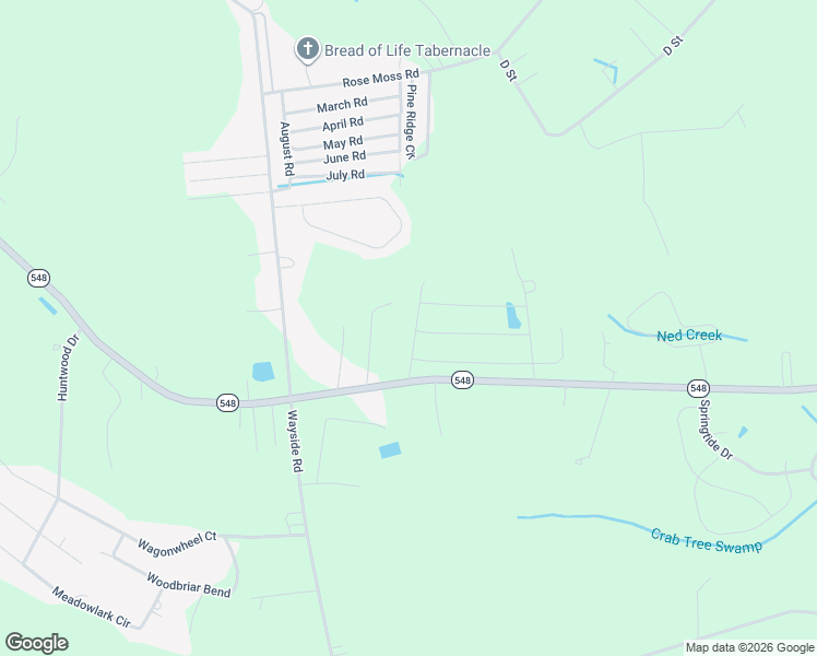 map of restaurants, bars, coffee shops, grocery stores, and more near 1050 State Highway 548 in Conway