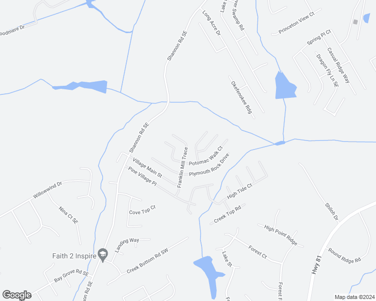 map of restaurants, bars, coffee shops, grocery stores, and more near 861 Franklin Mill Trace in Loganville