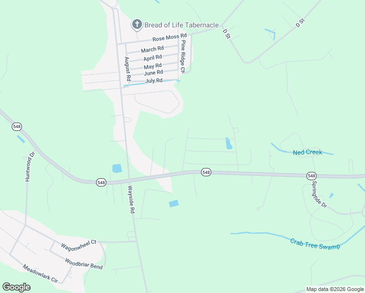map of restaurants, bars, coffee shops, grocery stores, and more near 1050 State Highway 548 in Conway