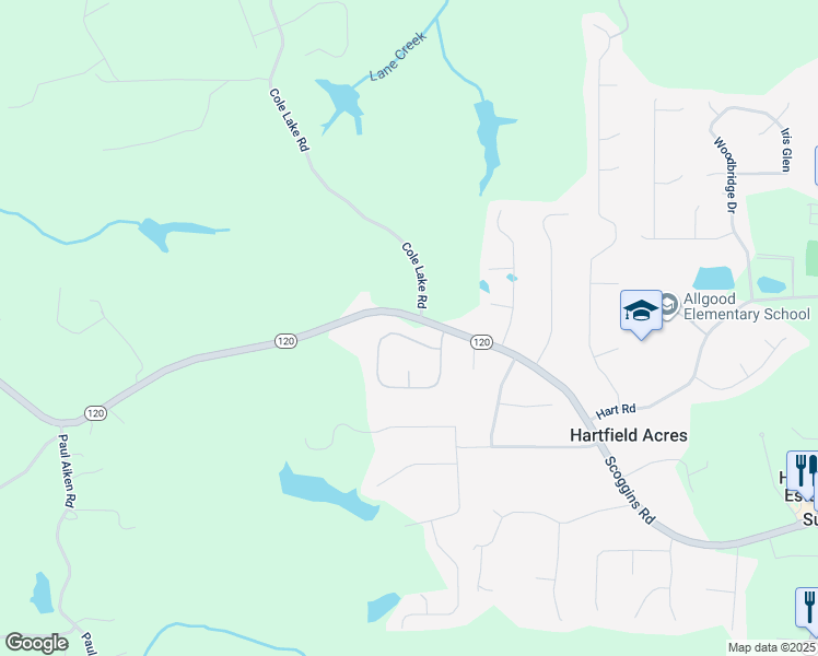 map of restaurants, bars, coffee shops, grocery stores, and more near 434 Indian Hills Drive in Dallas