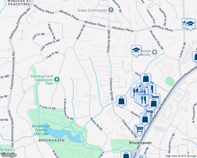 map of restaurants, bars, coffee shops, grocery stores, and more near 1114 Ashton Trce in Atlanta