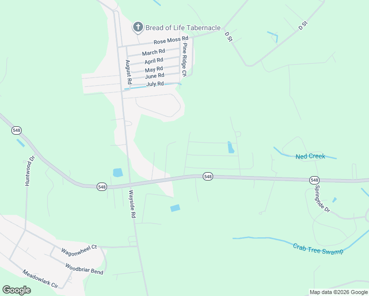 map of restaurants, bars, coffee shops, grocery stores, and more near 1050 State Highway 548 in Conway