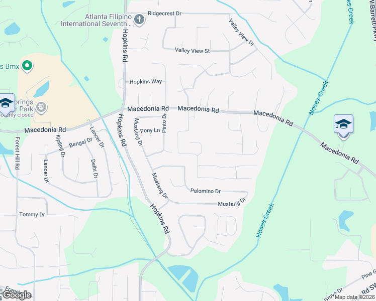 map of restaurants, bars, coffee shops, grocery stores, and more near 3270 Caley Mill Court in Powder Springs