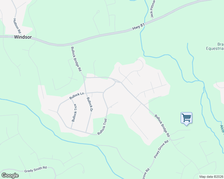 map of restaurants, bars, coffee shops, grocery stores, and more near 1540 Bullock Trail in Loganville