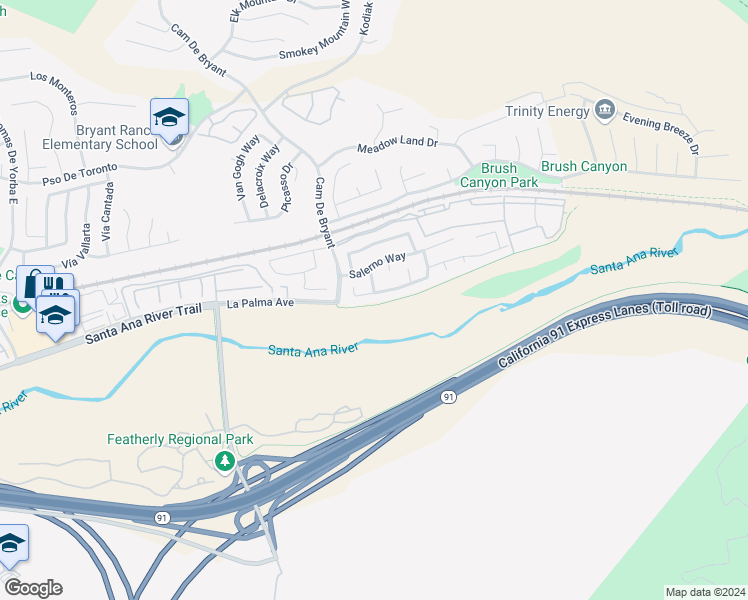 map of restaurants, bars, coffee shops, grocery stores, and more near 25548 Aragon Way in Yorba Linda