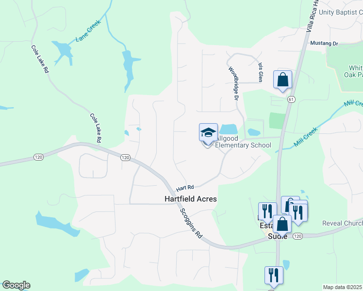map of restaurants, bars, coffee shops, grocery stores, and more near 260 Somersby Drive in Dallas