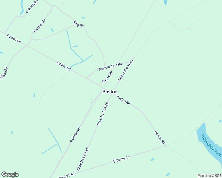map of restaurants, bars, coffee shops, grocery stores, and more near 550 Poston Road in Johnsonville