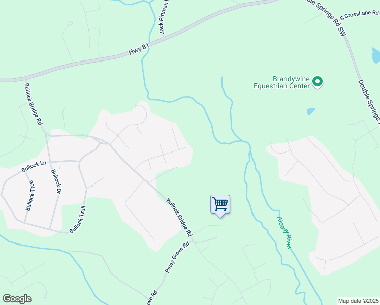 map of restaurants, bars, coffee shops, grocery stores, and more near 549 Greenridge Lane in Loganville