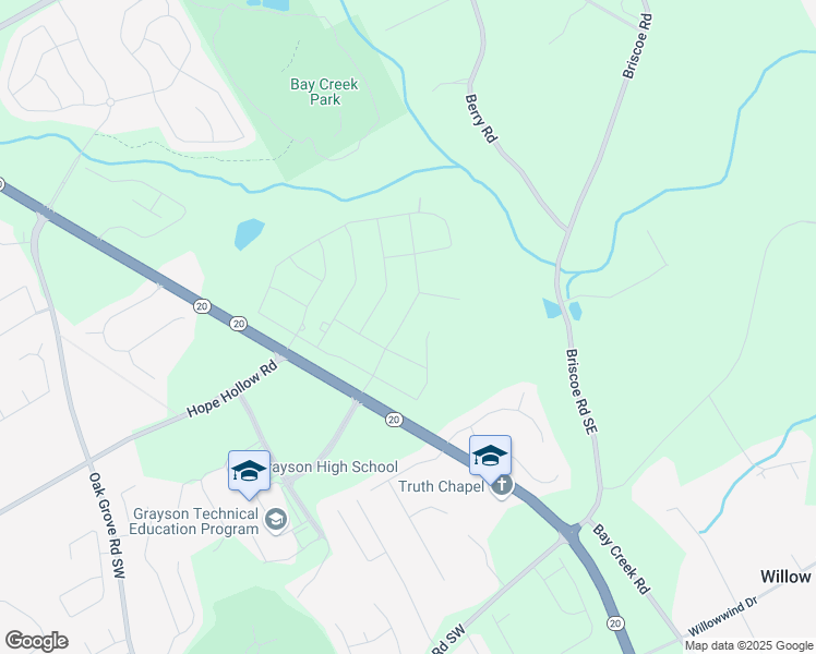 map of restaurants, bars, coffee shops, grocery stores, and more near 3238 Champion Way in Loganville