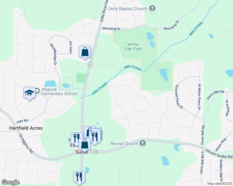 map of restaurants, bars, coffee shops, grocery stores, and more near 324 King James Drive in Dallas