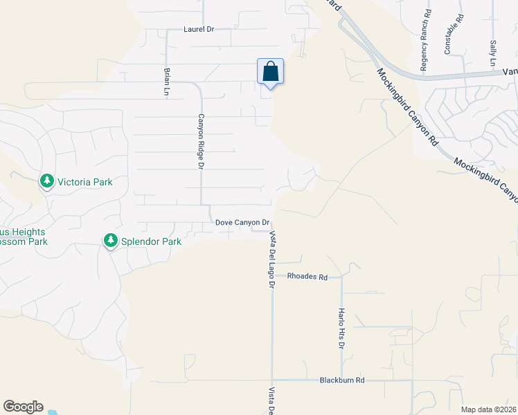 map of restaurants, bars, coffee shops, grocery stores, and more near 14440 Rock Place in Riverside