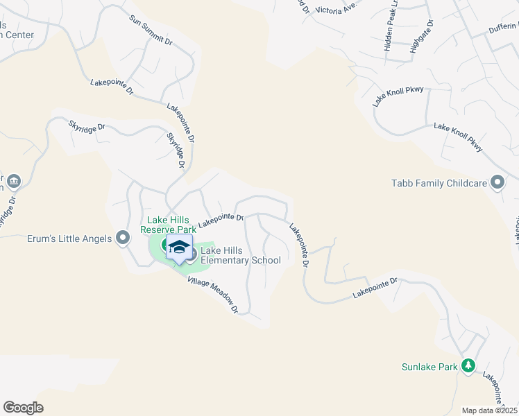 map of restaurants, bars, coffee shops, grocery stores, and more near 18573 Lakepointe Drive in Riverside