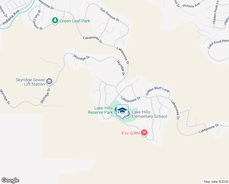 map of restaurants, bars, coffee shops, grocery stores, and more near 18778 Lakepointe Drive in Riverside