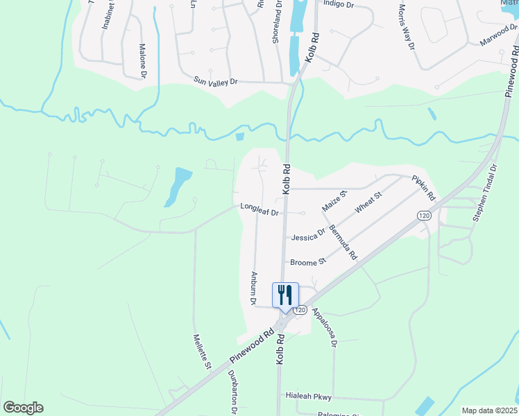 map of restaurants, bars, coffee shops, grocery stores, and more near 5 Simmons Drive in Sumter