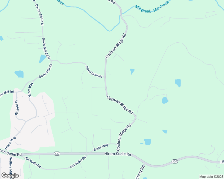 map of restaurants, bars, coffee shops, grocery stores, and more near 1487 Cochran Ridge Road in Hiram