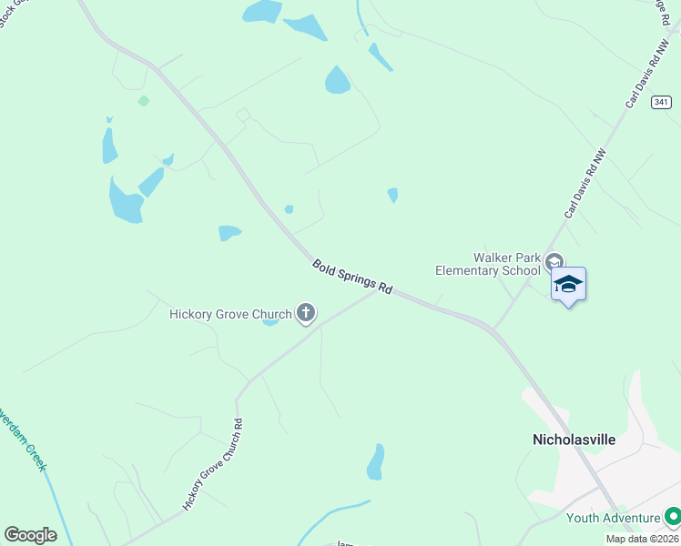 map of restaurants, bars, coffee shops, grocery stores, and more near 3560 Monroe Highway in Monroe