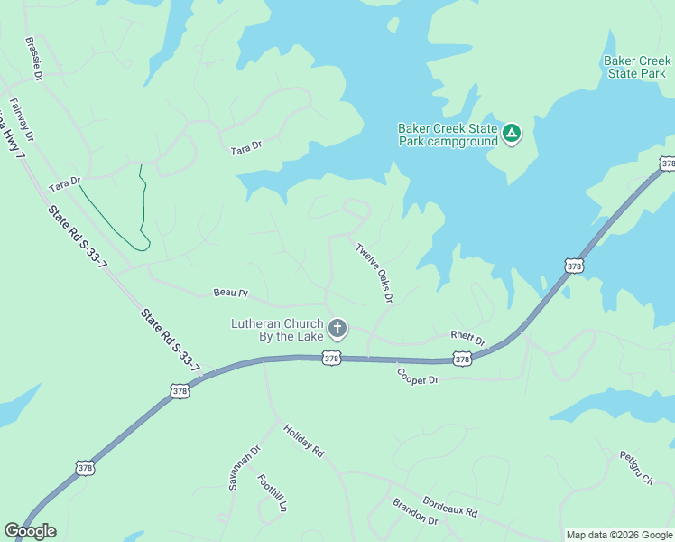 map of restaurants, bars, coffee shops, grocery stores, and more near 155 Rhett Drive in McCormick