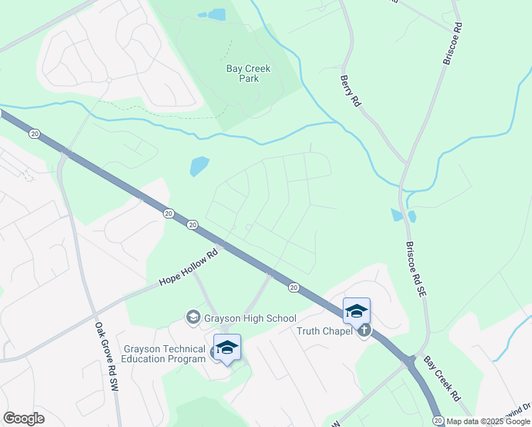 map of restaurants, bars, coffee shops, grocery stores, and more near 3256 Papyrus Palm Road in Loganville