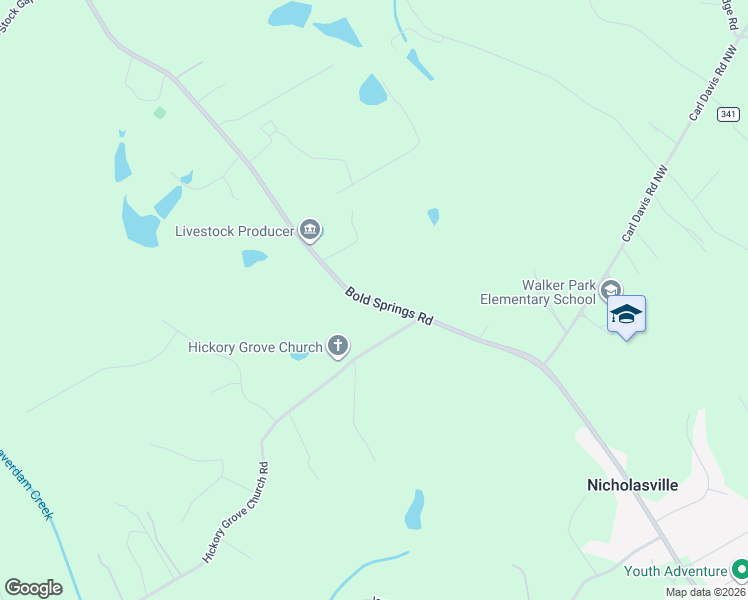 map of restaurants, bars, coffee shops, grocery stores, and more near 3560 Monroe Highway in Monroe