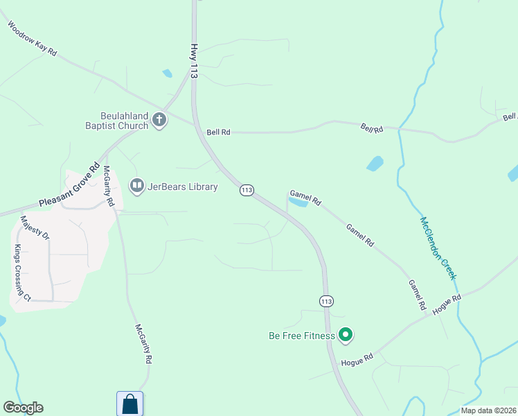 map of restaurants, bars, coffee shops, grocery stores, and more near 2463 Georgia 113 in Dallas