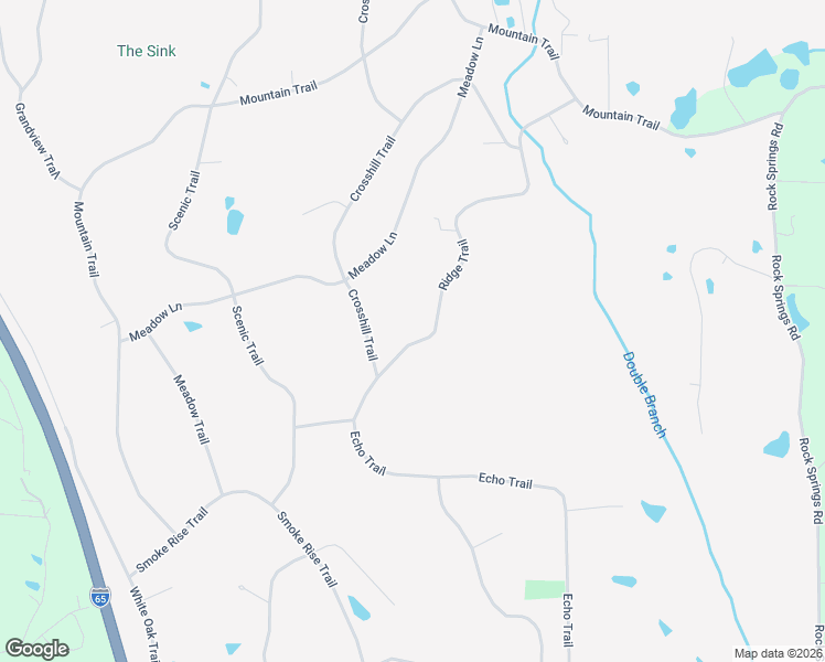 map of restaurants, bars, coffee shops, grocery stores, and more near 363 Ridge Trail in Warrior