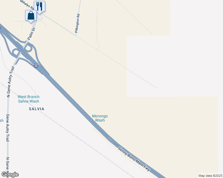 map of restaurants, bars, coffee shops, grocery stores, and more near in Cathedral City