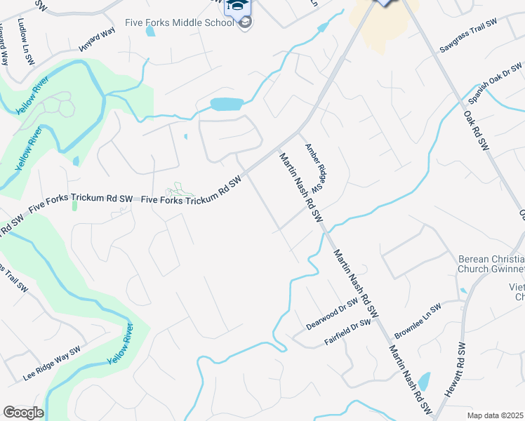 map of restaurants, bars, coffee shops, grocery stores, and more near 1121 Kelvington Way Southwest in Lilburn