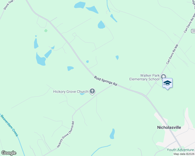 map of restaurants, bars, coffee shops, grocery stores, and more near 3560 Monroe Highway in Monroe