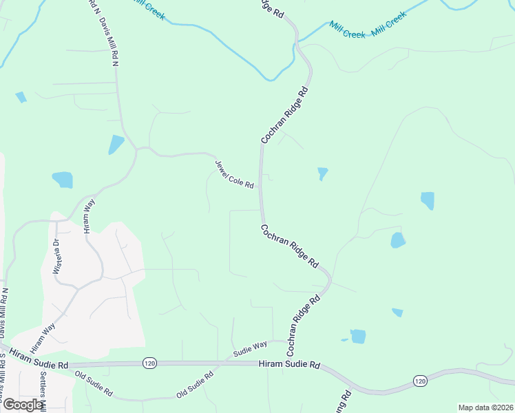 map of restaurants, bars, coffee shops, grocery stores, and more near 1487 Cochran Ridge Road in Hiram