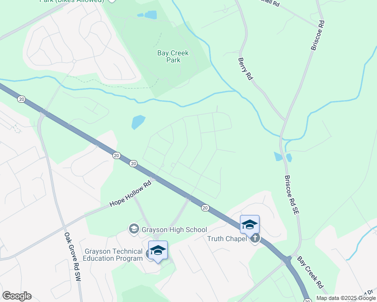 map of restaurants, bars, coffee shops, grocery stores, and more near 3236 Papyrus Palm Road in Loganville