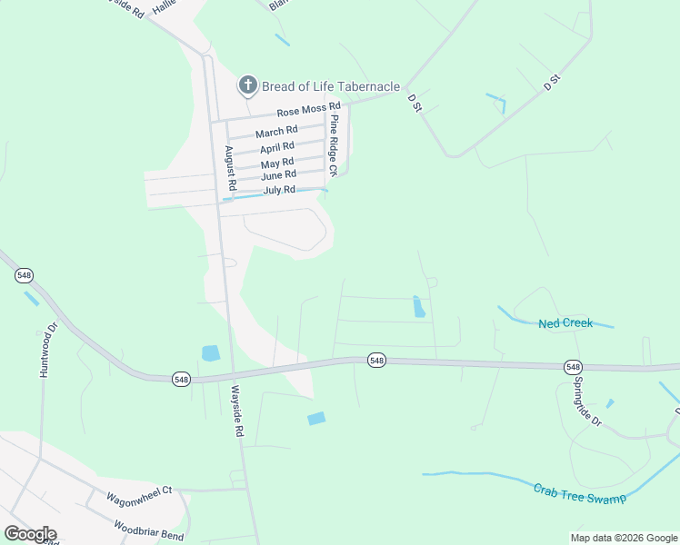 map of restaurants, bars, coffee shops, grocery stores, and more near 1050 State Highway 548 in Conway