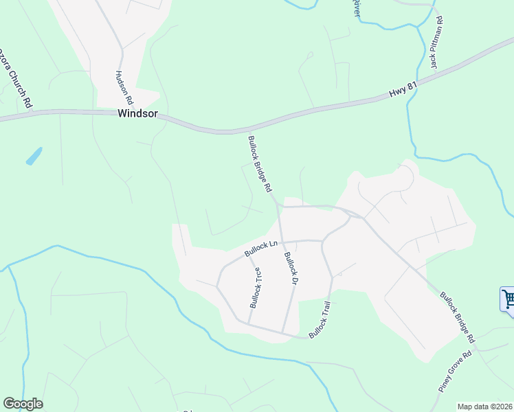 map of restaurants, bars, coffee shops, grocery stores, and more near 3140 Bentley Farms Drive in Loganville