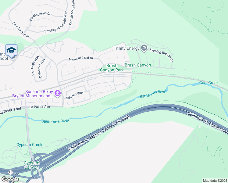 map of restaurants, bars, coffee shops, grocery stores, and more near 25642 Corsica Way in Yorba Linda